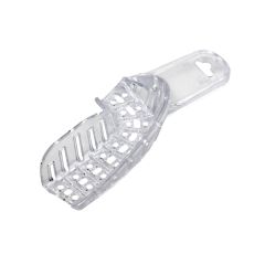 Sectional Upper Right - Lower Left  DISPOSABLE RIGID CLEAR PLASTIC TRAY