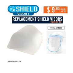 SHIELD VISOR + REPLACEMENT SHIELDS